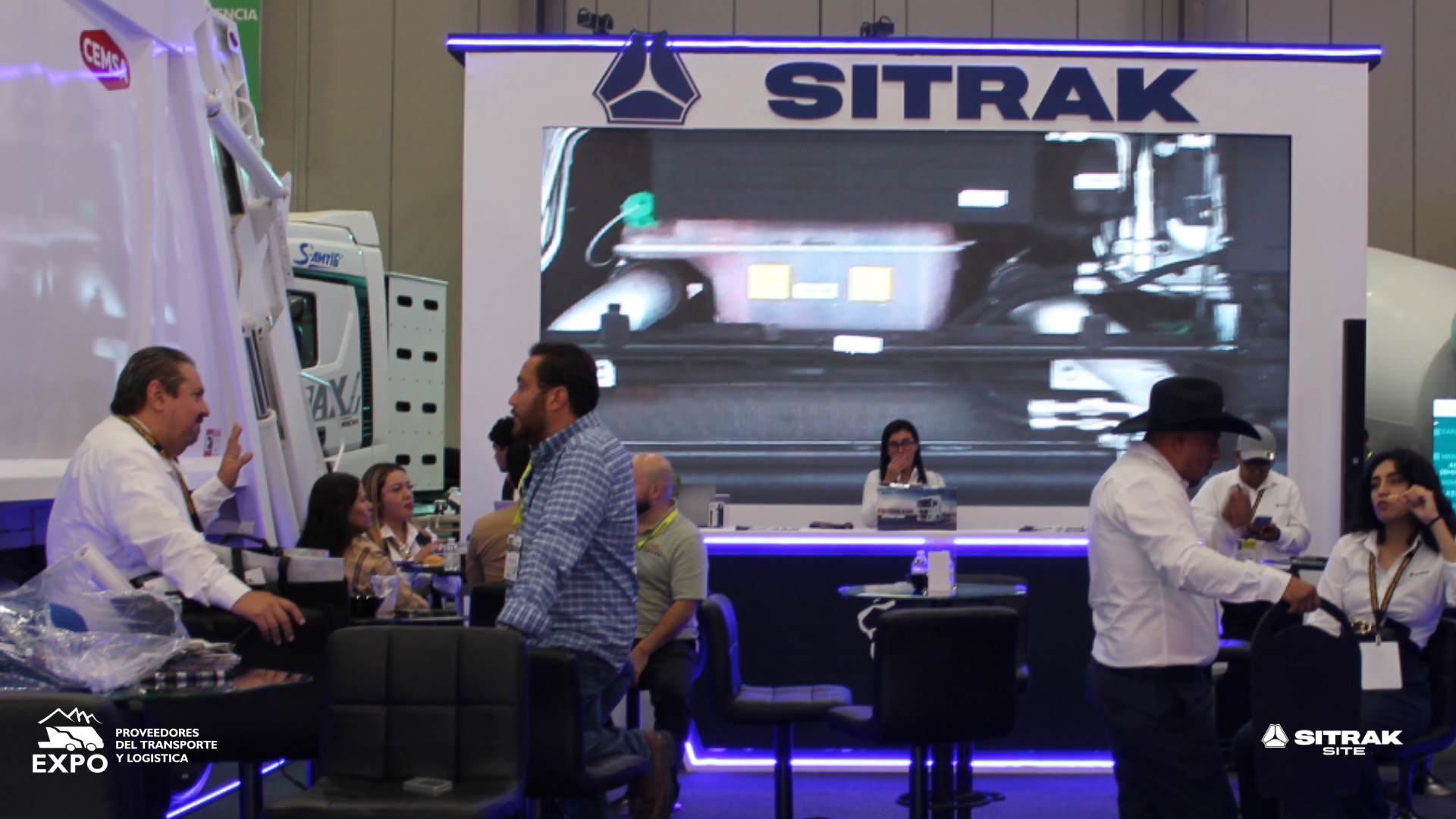 Espacio de exhibición de SITRAK SITE en Expo Proveedores del Transporte 2026
