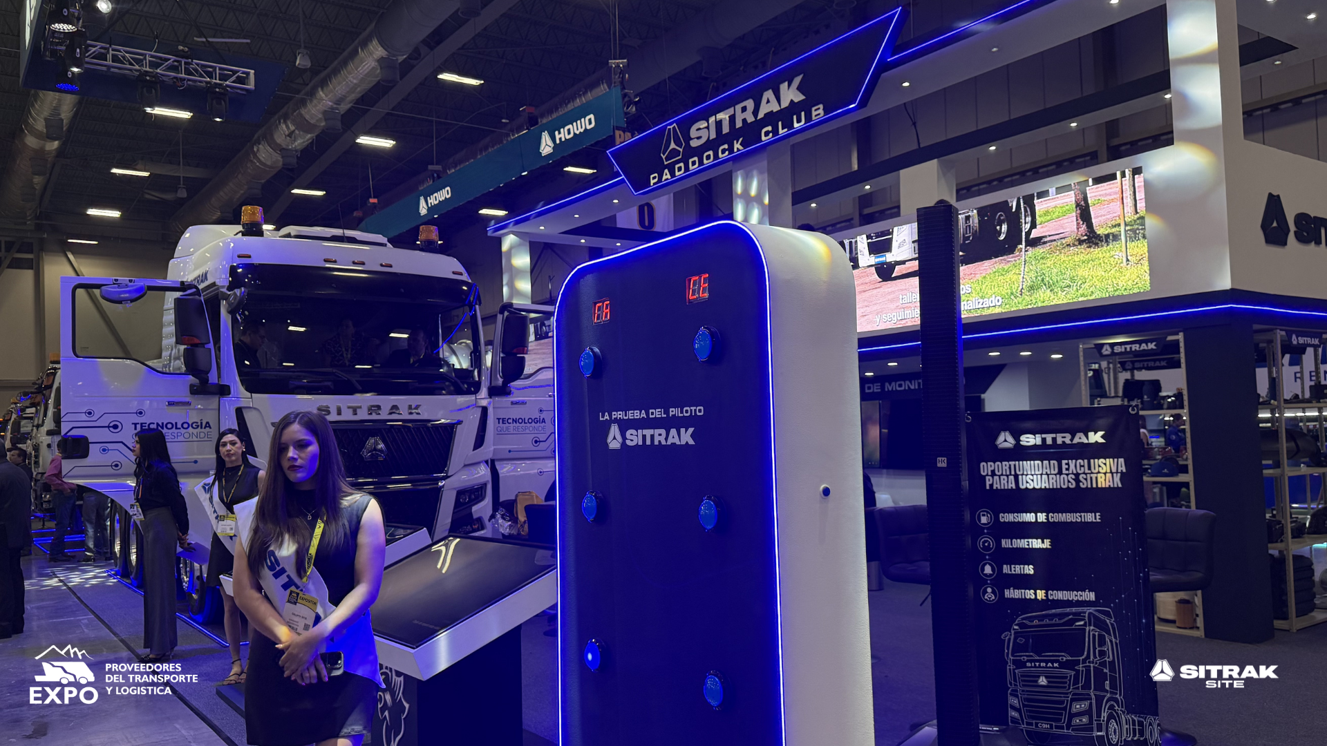 Stand de SITRAK SITE con soluciones para el transporte de carga